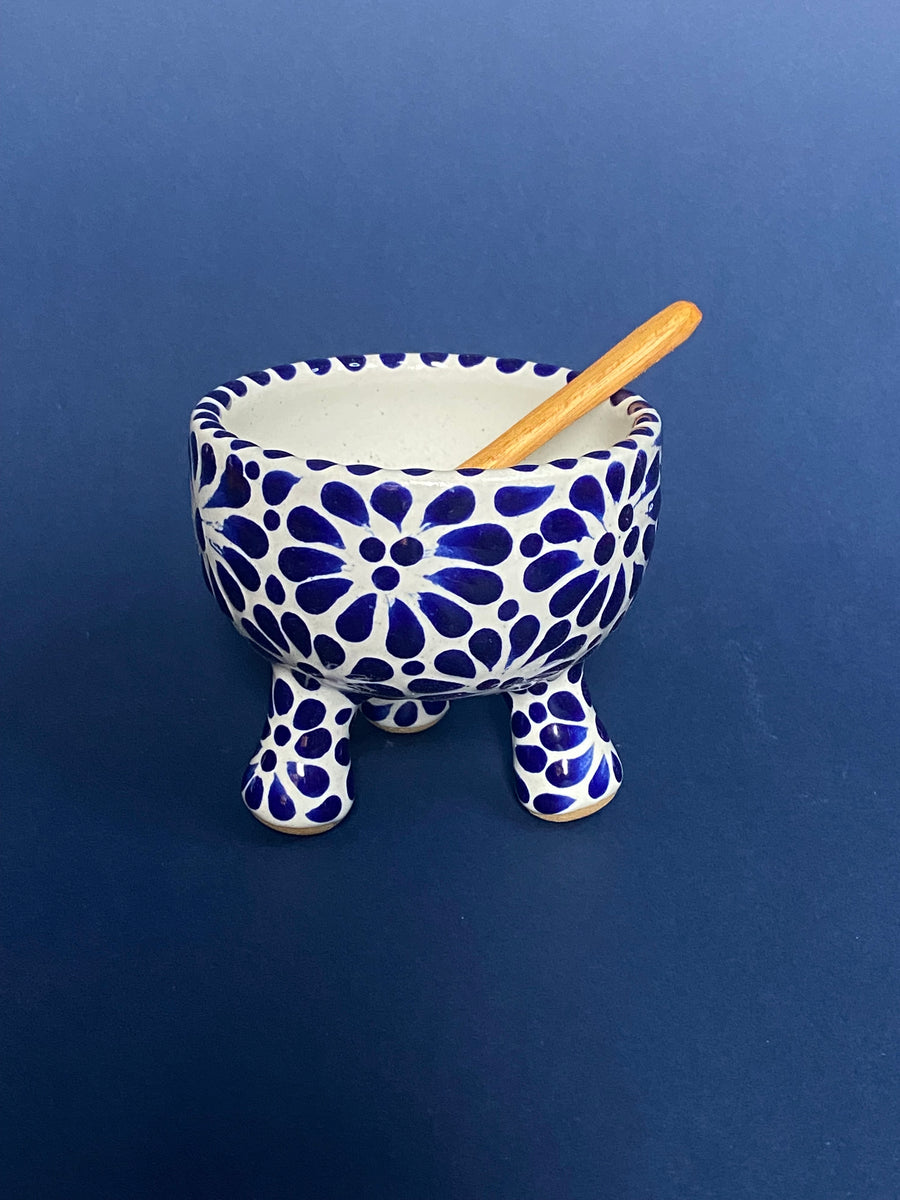 Salsero tipo molcajete de Talavera