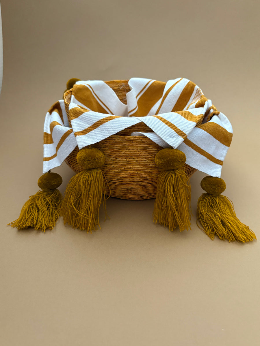 Paneras de Palma con servilleta de pompón