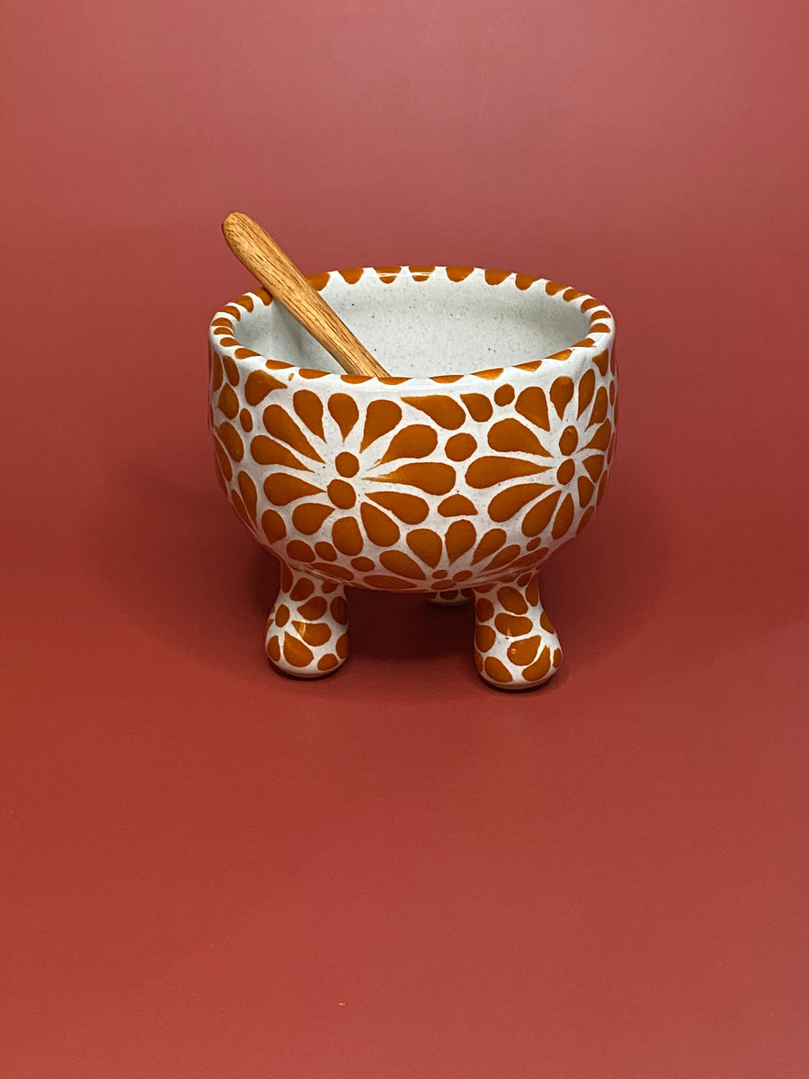 Salsero tipo molcajete de Talavera