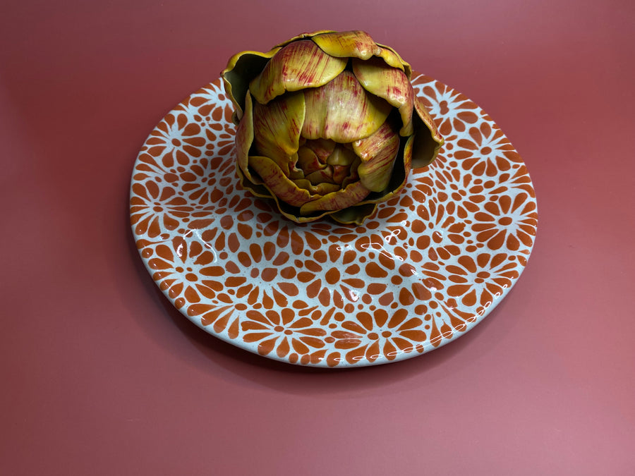 Plato de Talavera para alcachofa