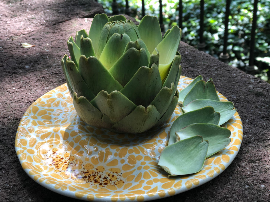 Plato de Talavera para alcachofa